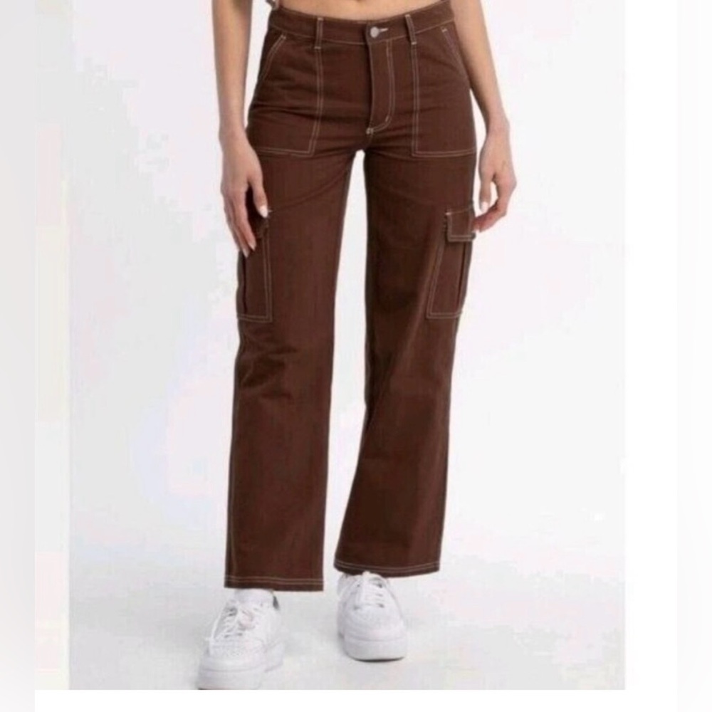Full Tilt Brown Wide Leg Pants
